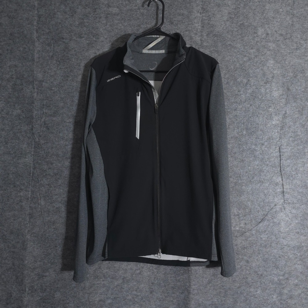 Zero Restriction‎ Golf Jacket Womens M Black Full Zip Pockets Lightweight Solid